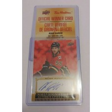 Noah Hanifin NHL Signatures Card Redemption 2019-20 Tim Hortons UD Autograph